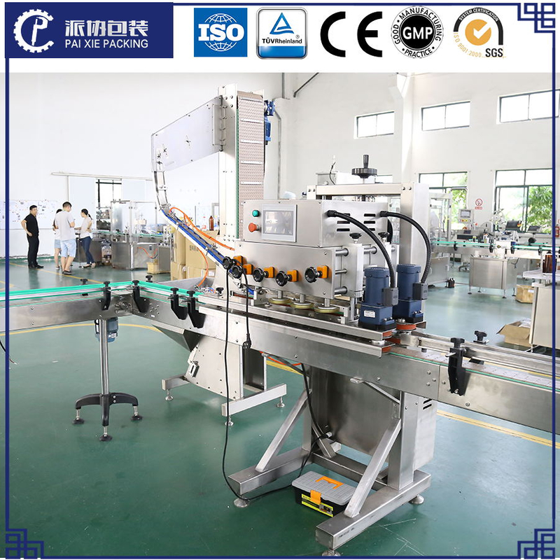 Automatic Inline Manual Capper for milk bottle