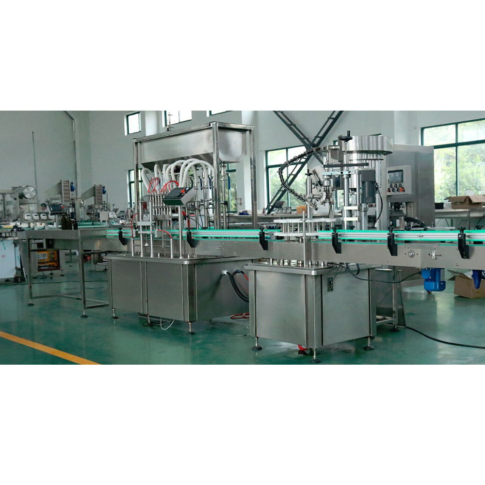 Cooking Oil Liquid Filling Capping Labeling Machine