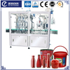 Milk Water Sauce Beverage Filling Machine Stainless Steel 304 Piston Filling Machine For Small Bottles