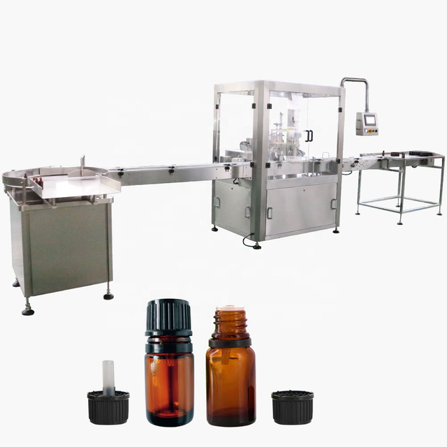 Nail polish essential oil and other small plastic glass bottle filling capping labeling machine