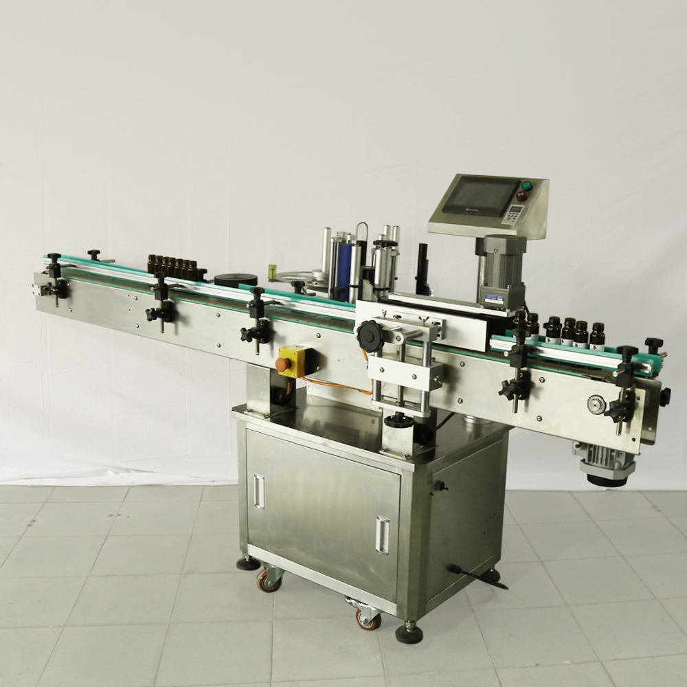 Semi-automatic Flat Small PET PP PVC Sticker Bottle Packing Manual Labeling Machine