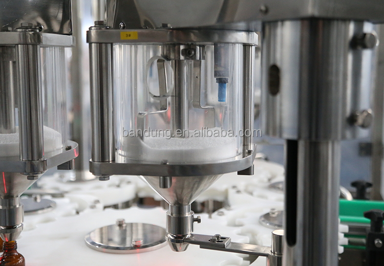 Protein Powder Seasoning Milk Powder Sugar Plastic Bottle Automatic Filling Capping Labeling Line Manufacturer 