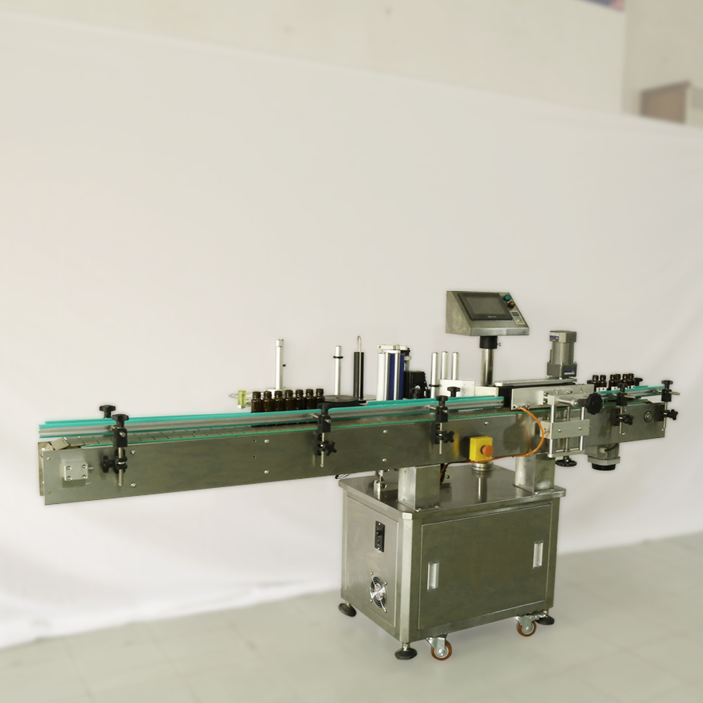 Semi-automatic Flat Small PET PP PVC Sticker Bottle Packing Manual Labeling Machine