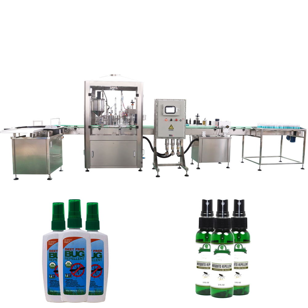 Piston Peristaltic Pump Machine Round Bottle Liquid Filling Packing Machine 