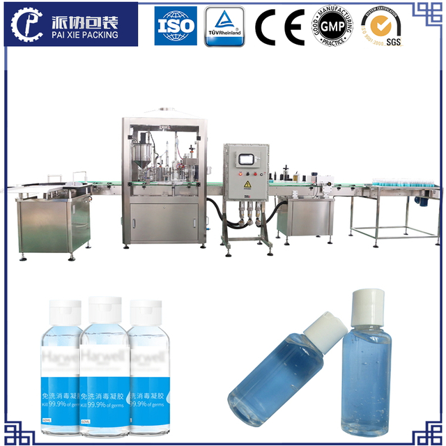 Automatic 50 Ml Plastic Glass Spray Bottle Liquid Gel Filling Machine PLC Control Filling Capping Machine