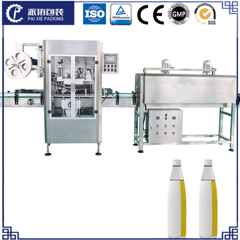 Automatic PE Film Glass Plastic Bottle Electric Heating Sleeve Labeling Shrinking Machine