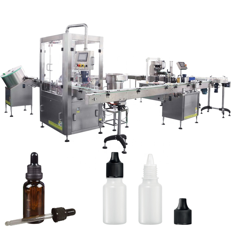 PET Plastic Small Vial Bottle Bottling Machine for Manufacturer Oem Eye Drop Filling Machine 