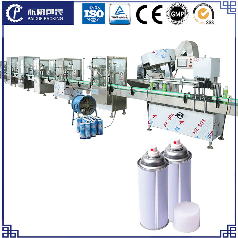 Aerosol Gas Can Packing Line